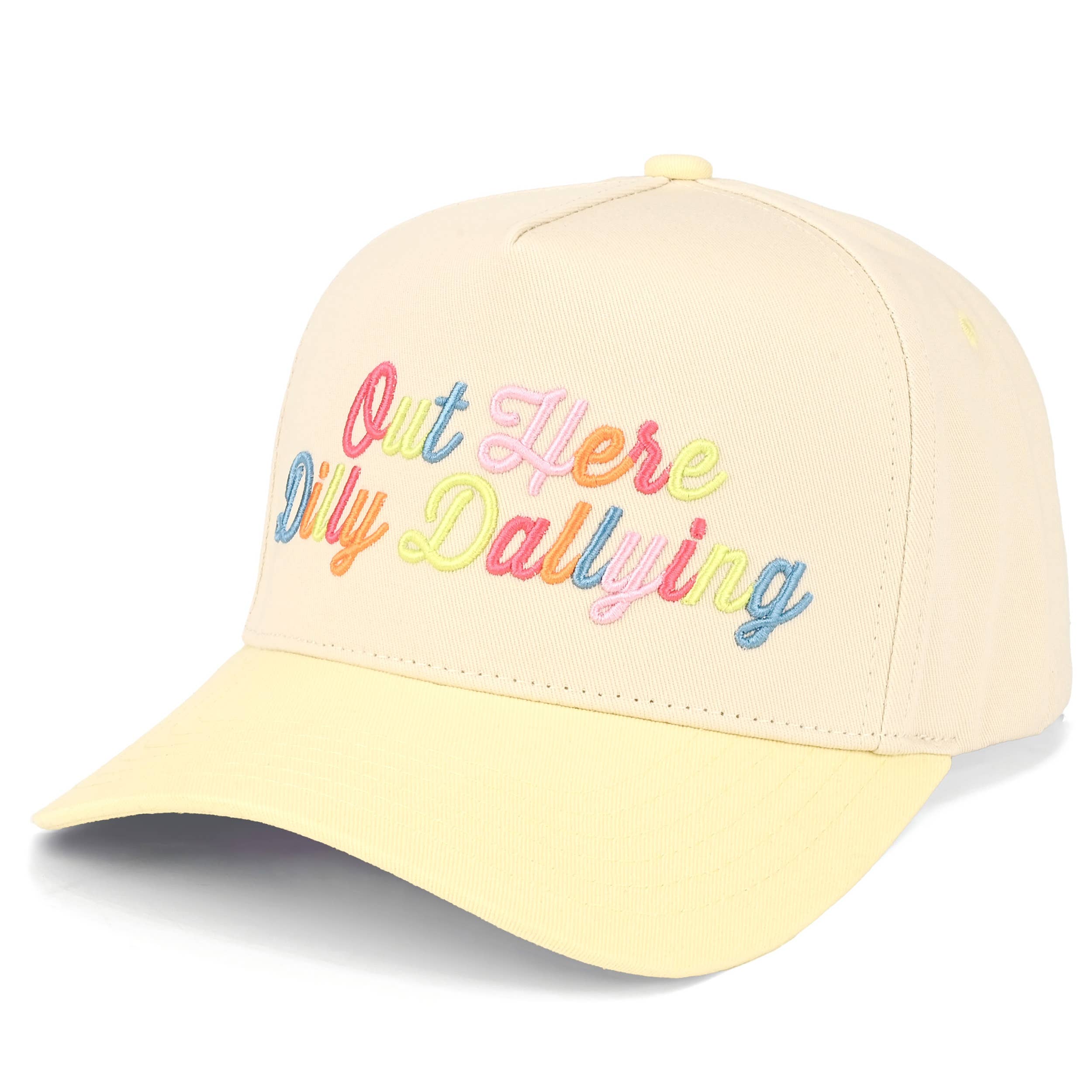 OUT HERE DILLY-DALLYING Two Tone C.C Snapback
