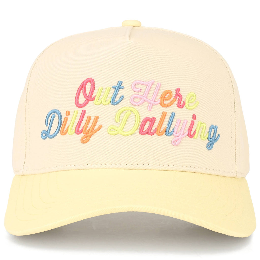OUT HERE DILLY-DALLYING Two Tone C.C Snapback