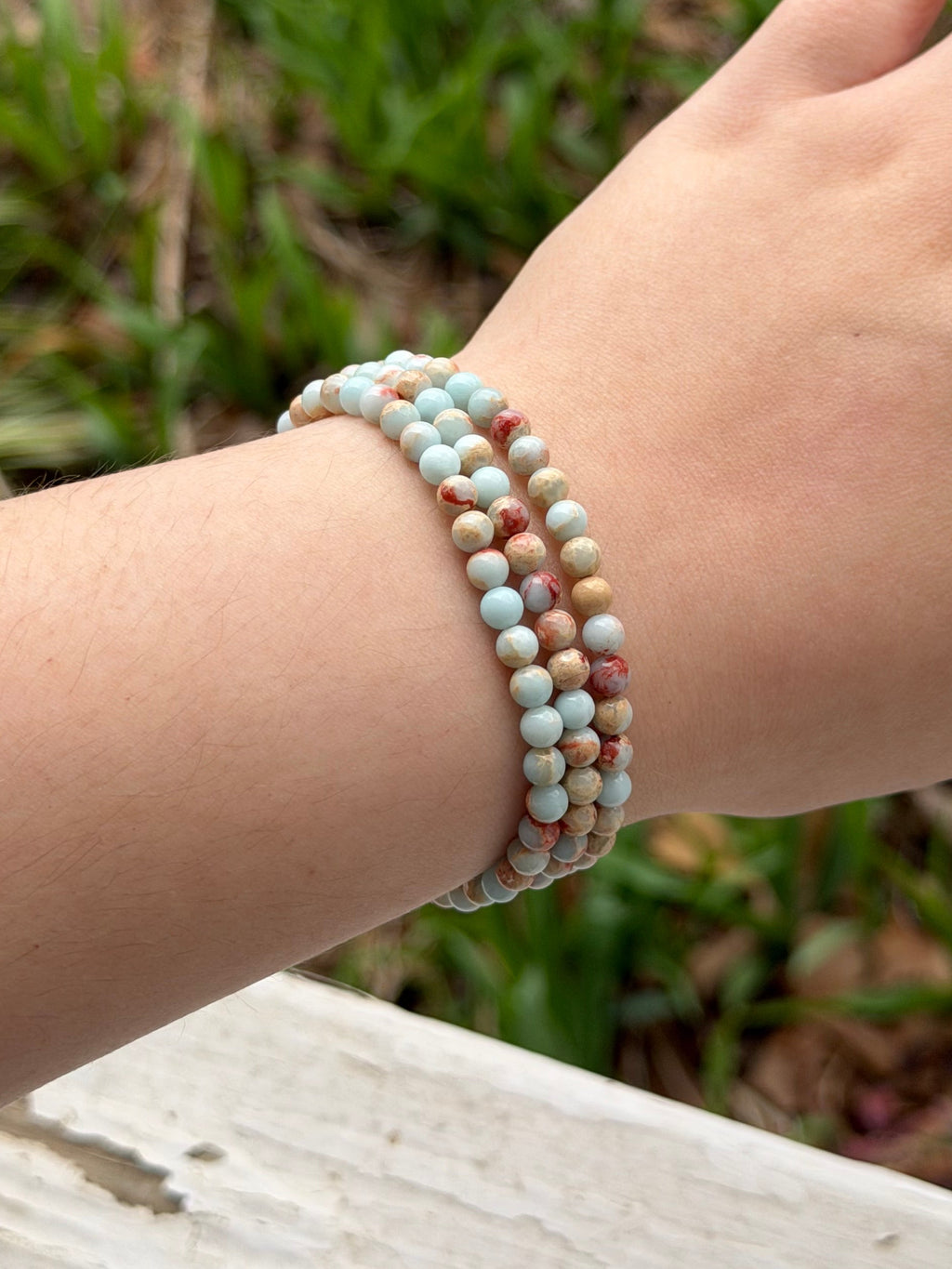 Snakeskin Aqua Terra Jasper Bracelet