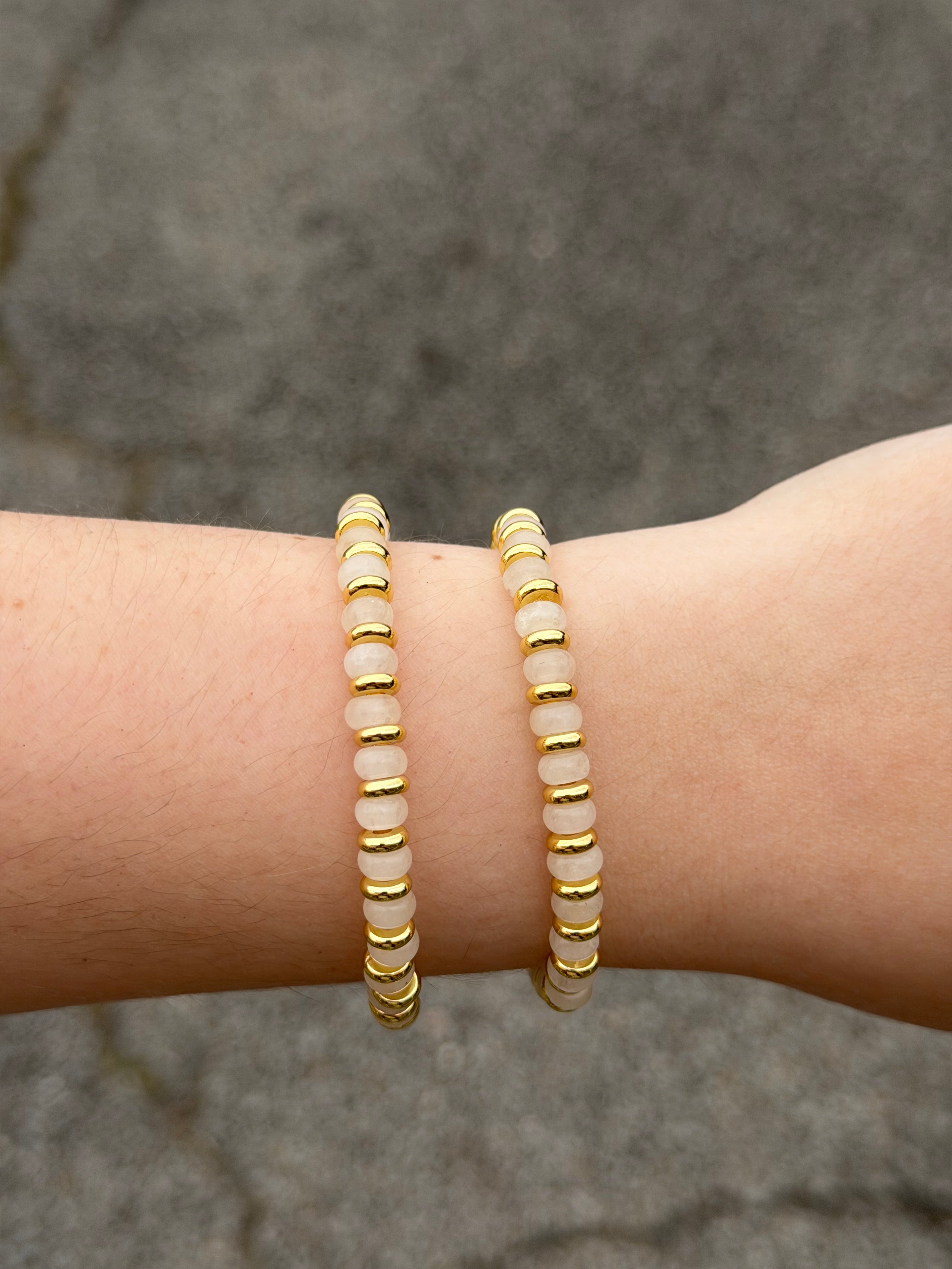18k Gold Fill + Rose Quartz