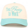 TOO PRETTY TO WORK Mint C.C Snapback