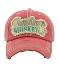 Sunshine and Whiskey Vintage Summer Ballcap