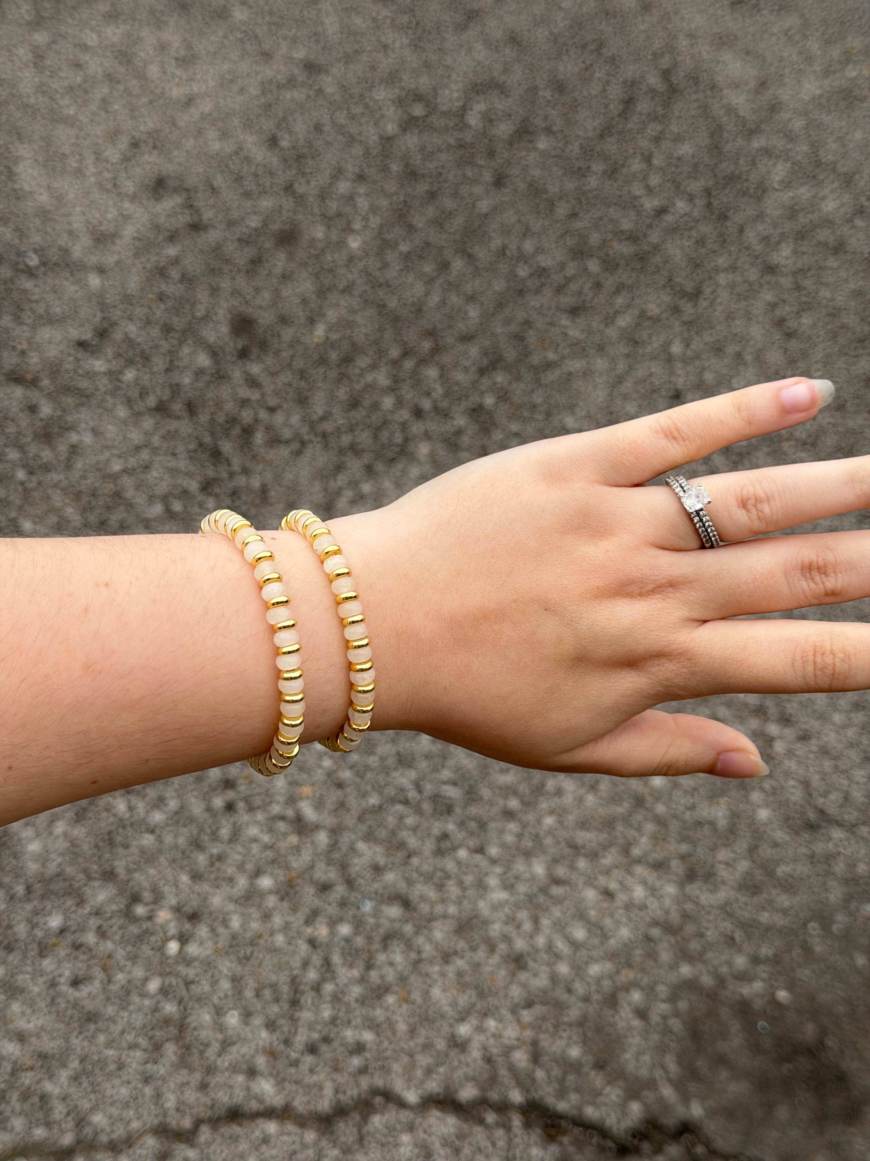 18k Gold Fill + Rose Quartz