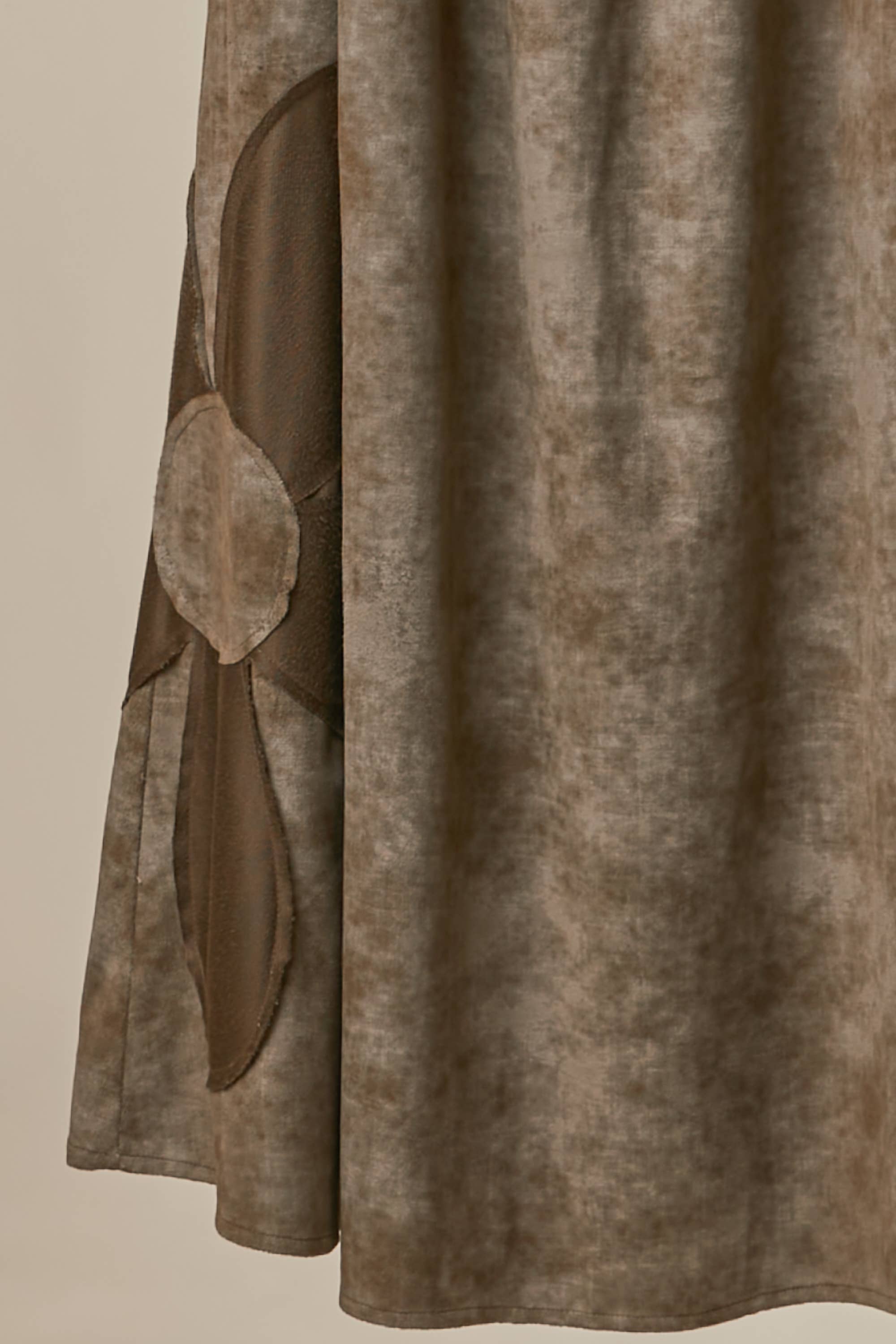 Gaia Floral Applique A-Line Maxi Dress