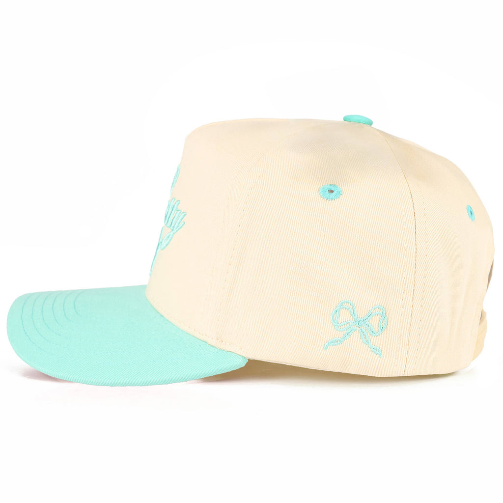 TOO PRETTY TO WORK Mint C.C Snapback