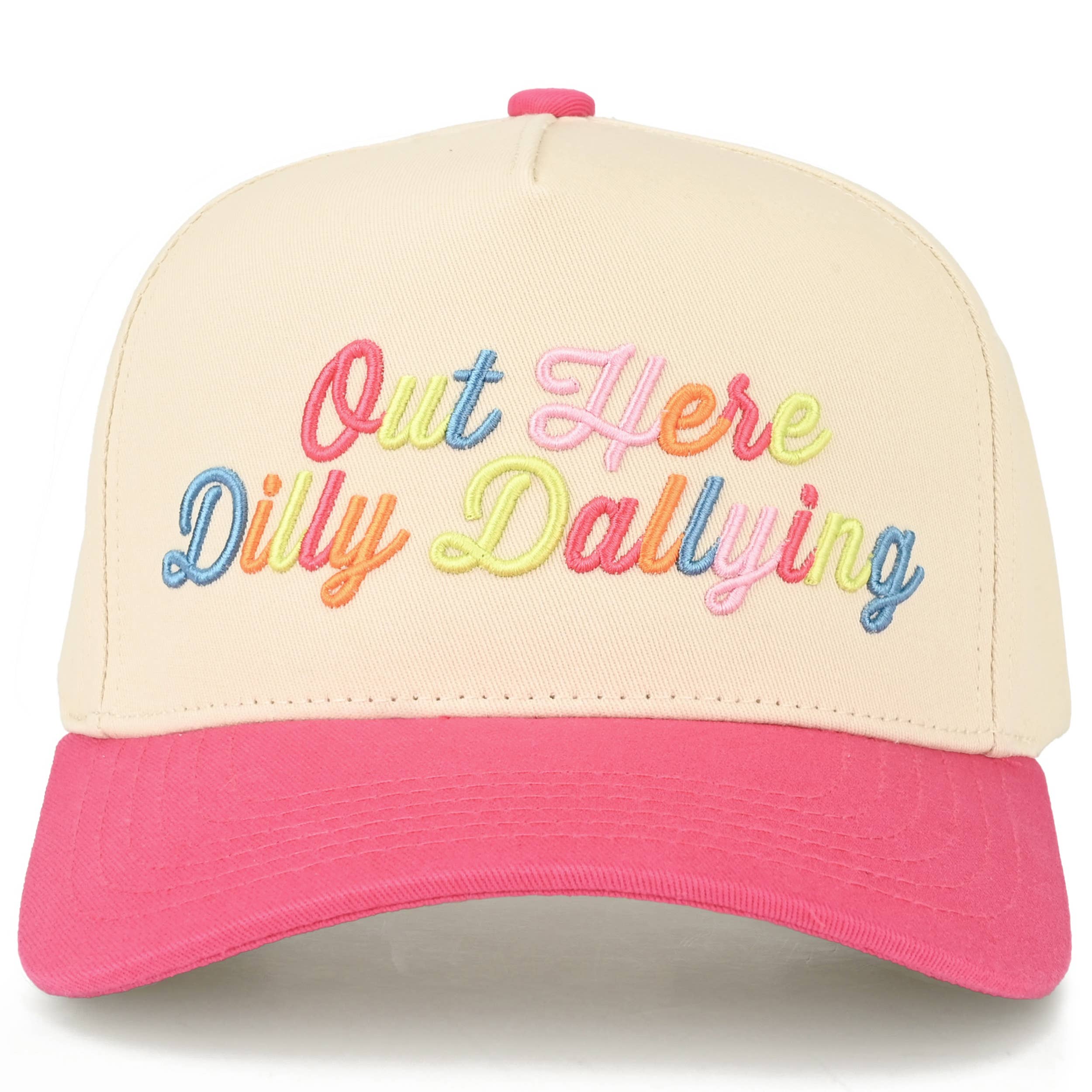 OUT HERE DILLY-DALLYING Two Tone C.C Snapback