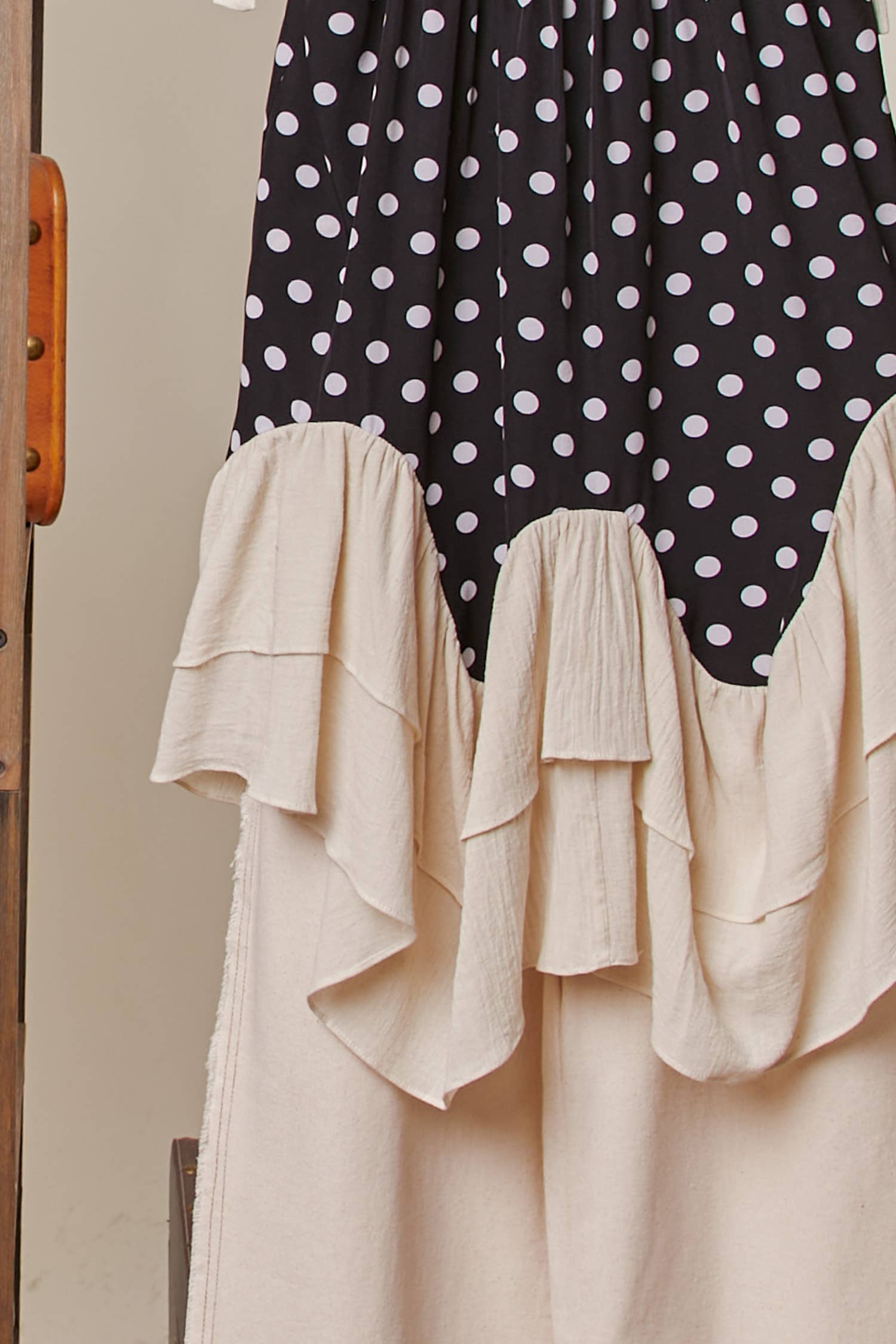 The Sweetest Thing Polka Dot Layered Ruffle Tunic