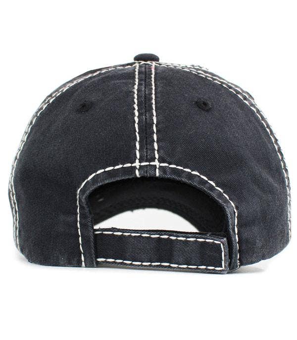 God Bless America Vintage Patch Ballcap